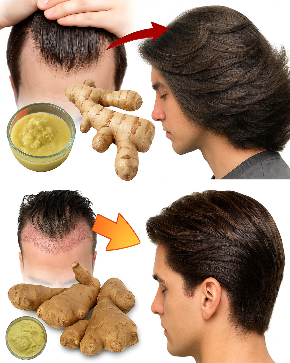 Grow Longer, Healthier Hair Naturally with Ginger, Rosemary & My Secret Blend